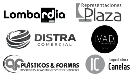 Lombardía, Representaciones Plaza, Distra Comercial, IVAD Home & Goods, Plásticos & Formas, Importadora Canelas